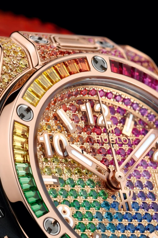 Hublot,Big Bang 33mm,33mm,Sapphire,KING GOLD,Crystal,Multi-Color,Automatic,40hours,In-house Caliber,485,485.OX.9900.LR.0999
