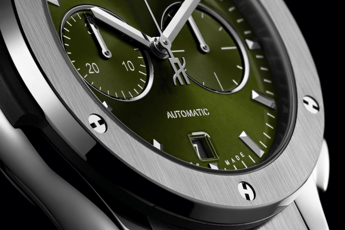 Hublot,Classic Fusion 42mm,42mm,Titanium Gold,Green,Automatic,42hours,In-house Caliber,541,541.NX.8970.RX