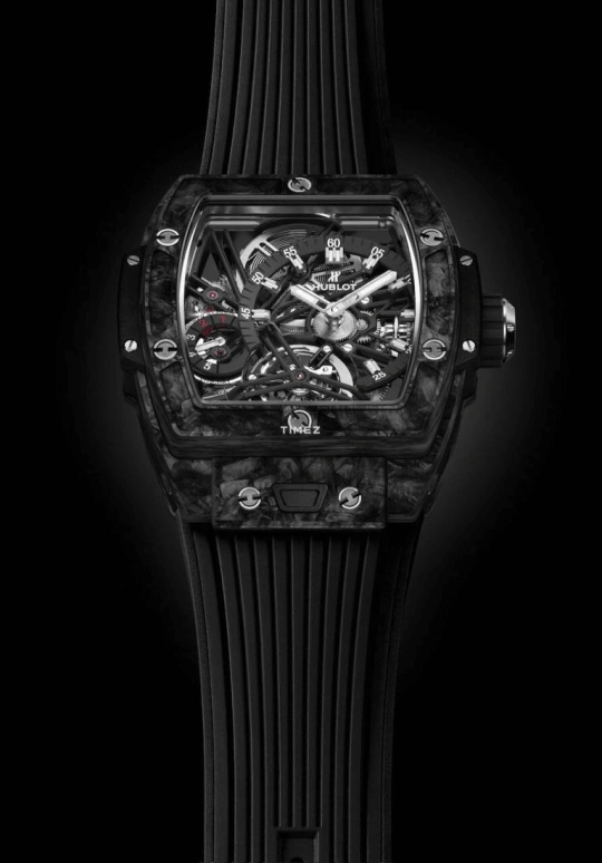 Hublot,Spirit of Big Bang 42mm,42mm,Carbon,Titanium Gold,Black,Skeleton,Handwound,115hours,In-house Caliber,645,645.QN.1117.RX