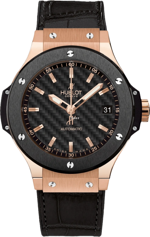 Hublot,Big Bang 38mm,38mm,Rose Gold,Black,Automatic,42hours,In-house Caliber,365,365.PM.1780.LR