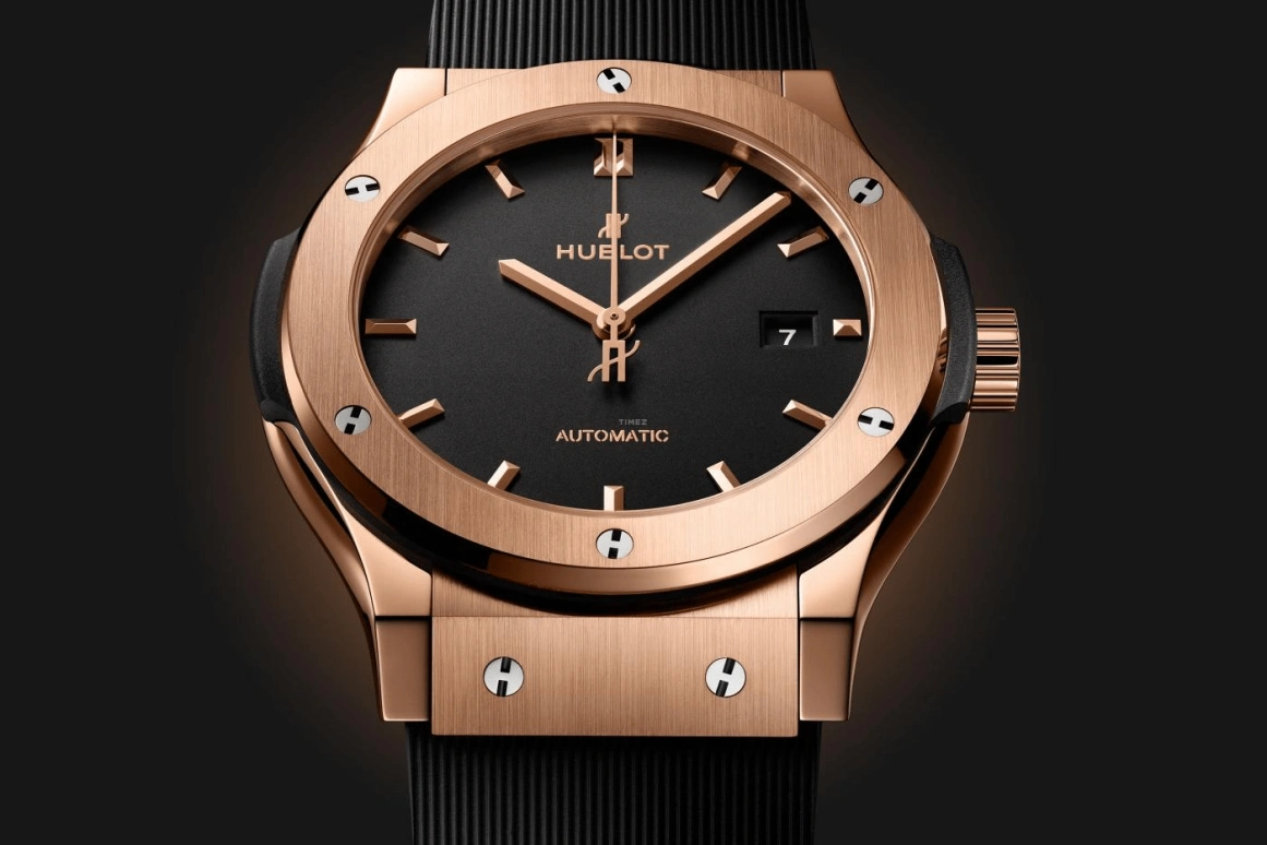 Hublot,Classic Fusion 42mm,42mm,KING GOLD,Black,Automatic,42hours,In-house Caliber,542,542.OX.1181.RX
