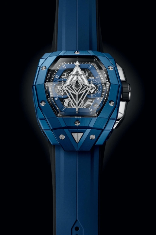 Hublot,Spirit of Big Bang 42mm,42mm,Ceramic,Skeleton,Blue,Automatic,Chronograph,Day,648,648.EX.0151.RX.MXM24