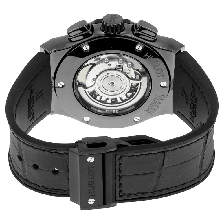 Hublot,Classic Fusion 45mm,45mm,Ceramic,Black,Automatic,Chronograph,Day,521,521.CM.1771.LR