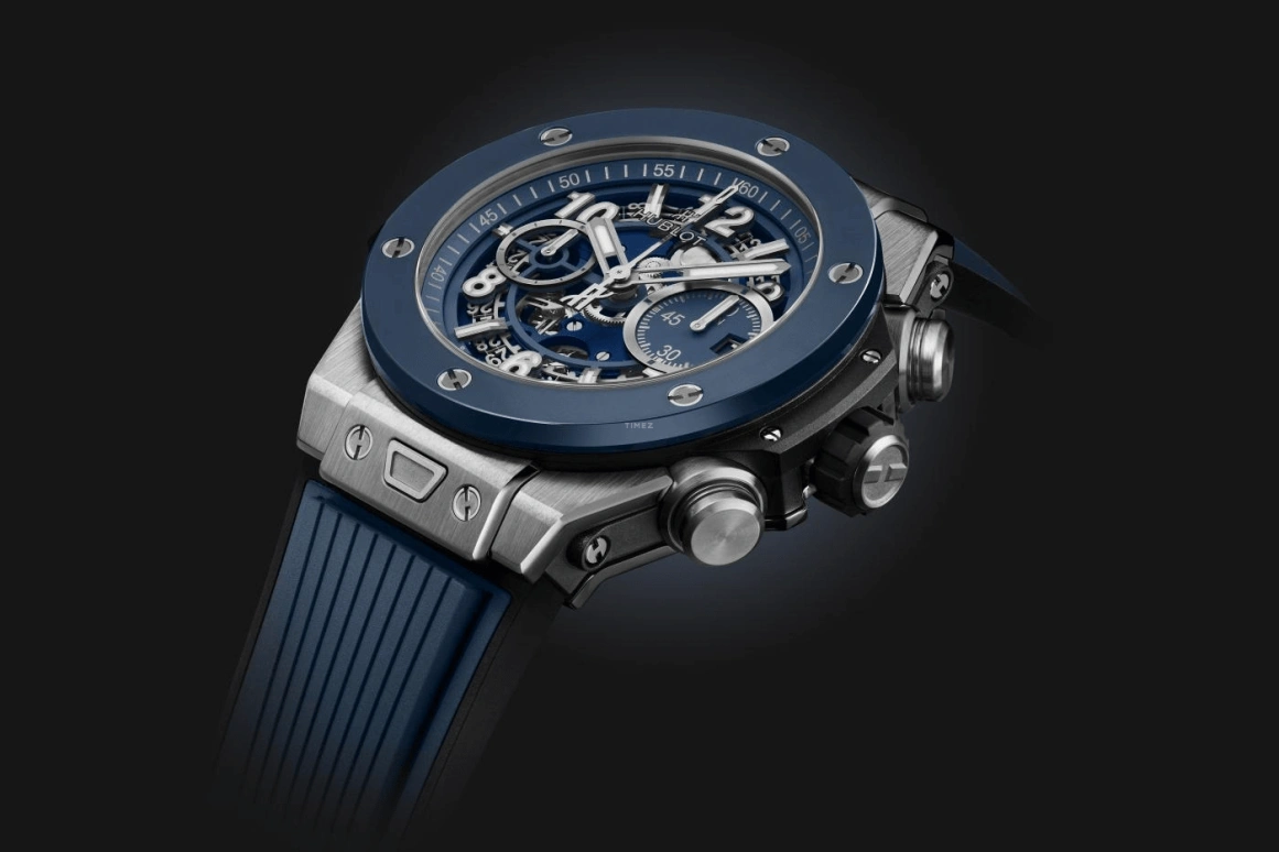 Hublot,Big Bang 44mm,44mm,Titanium Gold,Blue,Automatic,72hours,In-house Caliber,421,421.NL.5170.RX