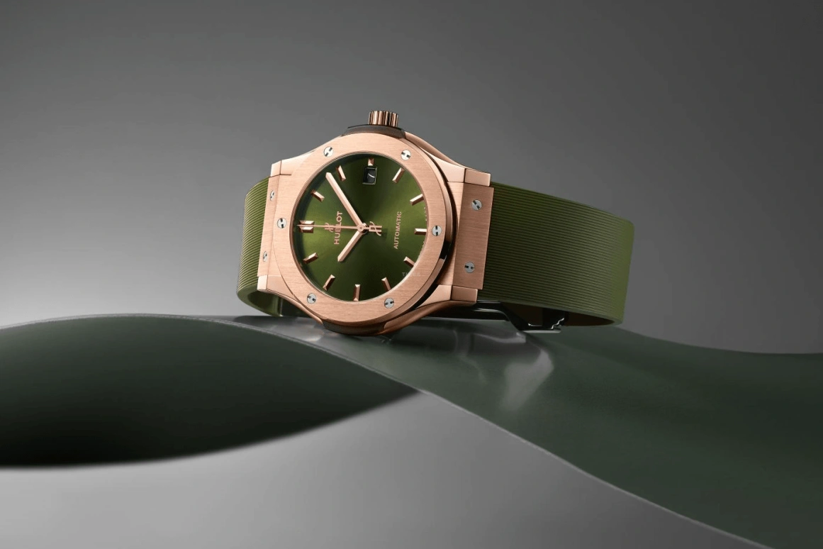 Hublot,Classic Fusion 45mm,45mm,KING GOLD,Green,Automatic,42hours,In-house Caliber,511,511.OX.8980.RX
