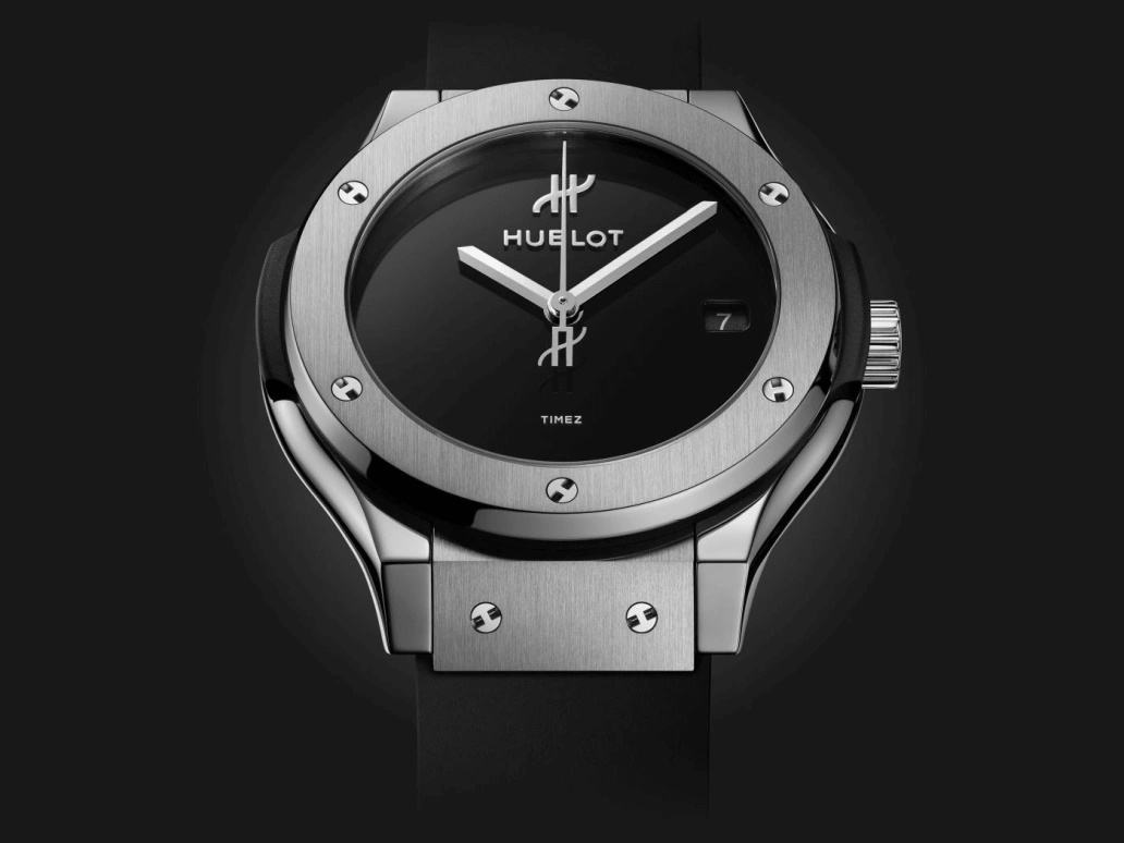 Hublot,Classic Fusion 38mm,38mm,Titanium,Black,Day,Sapphire,Crystal Glass,Round,565,565.NX.1270.RX.MDM