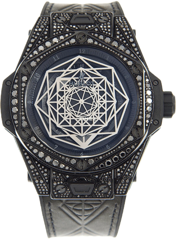 Hublot,Big Bang 45mm,45mm,Stainless Steel,Black,Automatic,Sapphire,Crystal Glass,Round,415,415.CX.1114.VR.1700.MXM17