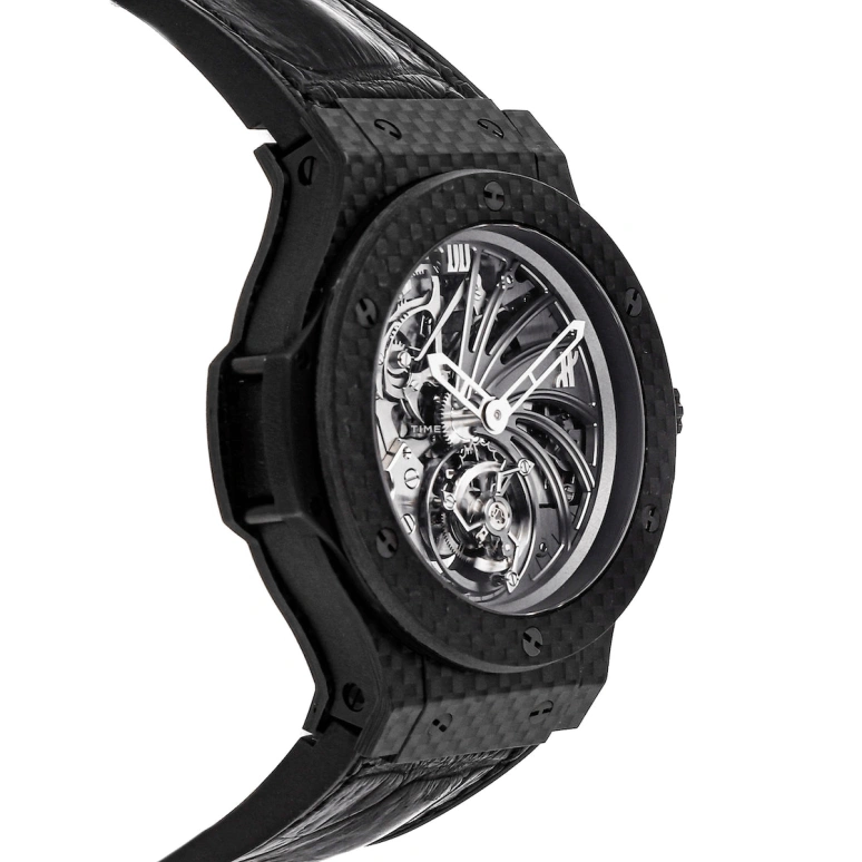 Hublot,Big Bang 44mm,44mm,Carbon,Skeleton,Grey,Automatic,Tourbillon,In-house Caliber,304,304.QX.1140.HR