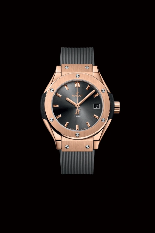 Hublot,Classic Fusion 29mm,29mm,KING GOLD,Grey,Quartz,Day,In-house Caliber,591,591.OX.7080.RX