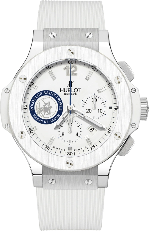 Hublot,Other 44mm,44mm,Stainless Steel,Ceramic,White,Sapphire,Crystal Glass,Open,301,301.SE.230.LS.STT07