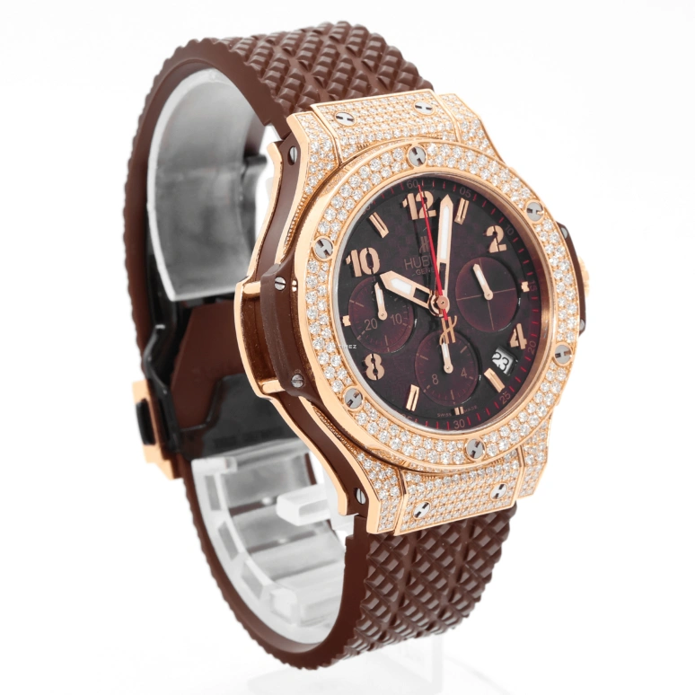 Hublot,Big Bang 41mm,41mm,Rose Gold,Coffee,Brown,Automatic,Chronograph,Day,341,341.PC.1007.RX.174