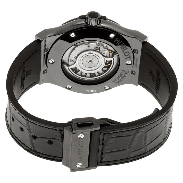 Hublot,Classic Fusion 42mm,42mm,Ceramic,Black,Automatic,Day,Sapphire,Crystal Glass,542,542.CM.1770.LR