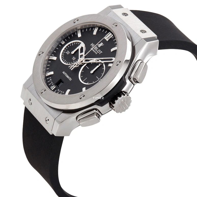 Hublot,Classic Fusion 42mm,42mm,Titanium,Black,Automatic,Chronograph,Day,541,541.NX.1170.RX