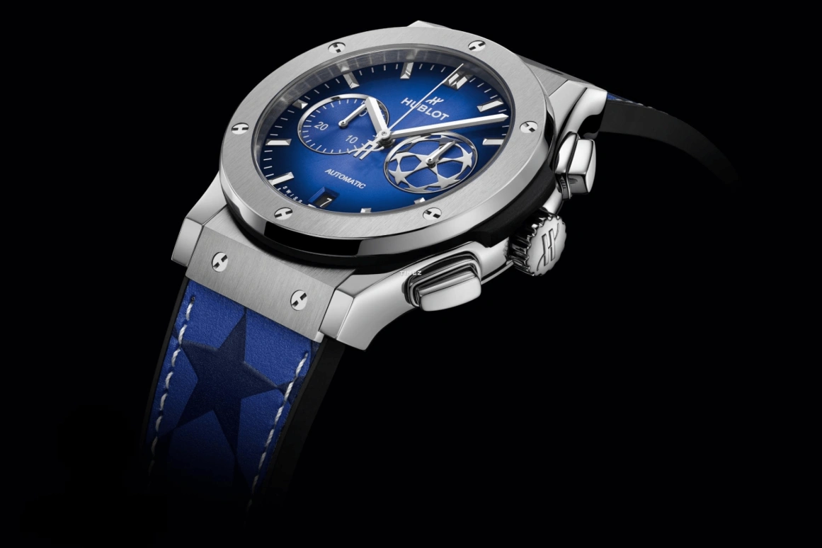 Hublot,Classic Fusion 42mm,42mm,Titanium,Blue,Gradient,Automatic,Chronograph,Day,541,541.NX.5170.VR.UCL25