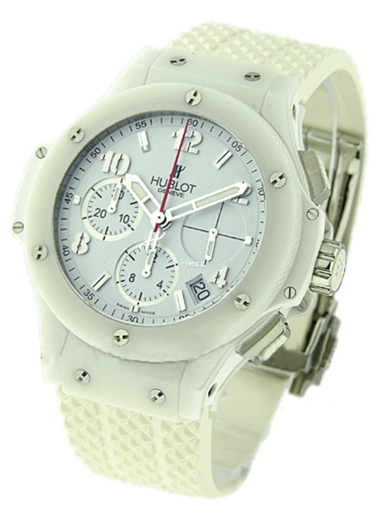 Hublot,Big Bang 41mm,41mm,Ceramic,White,Automatic,Chronograph,Day,341,341.CH.230.RW