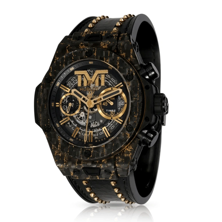 Hublot,Big Bang 45mm,45mm,Carbon,Yellow Gold,Skeleton,Black,Automatic,Chronograph,Day,411,411.QX.1180.PR.TMT18