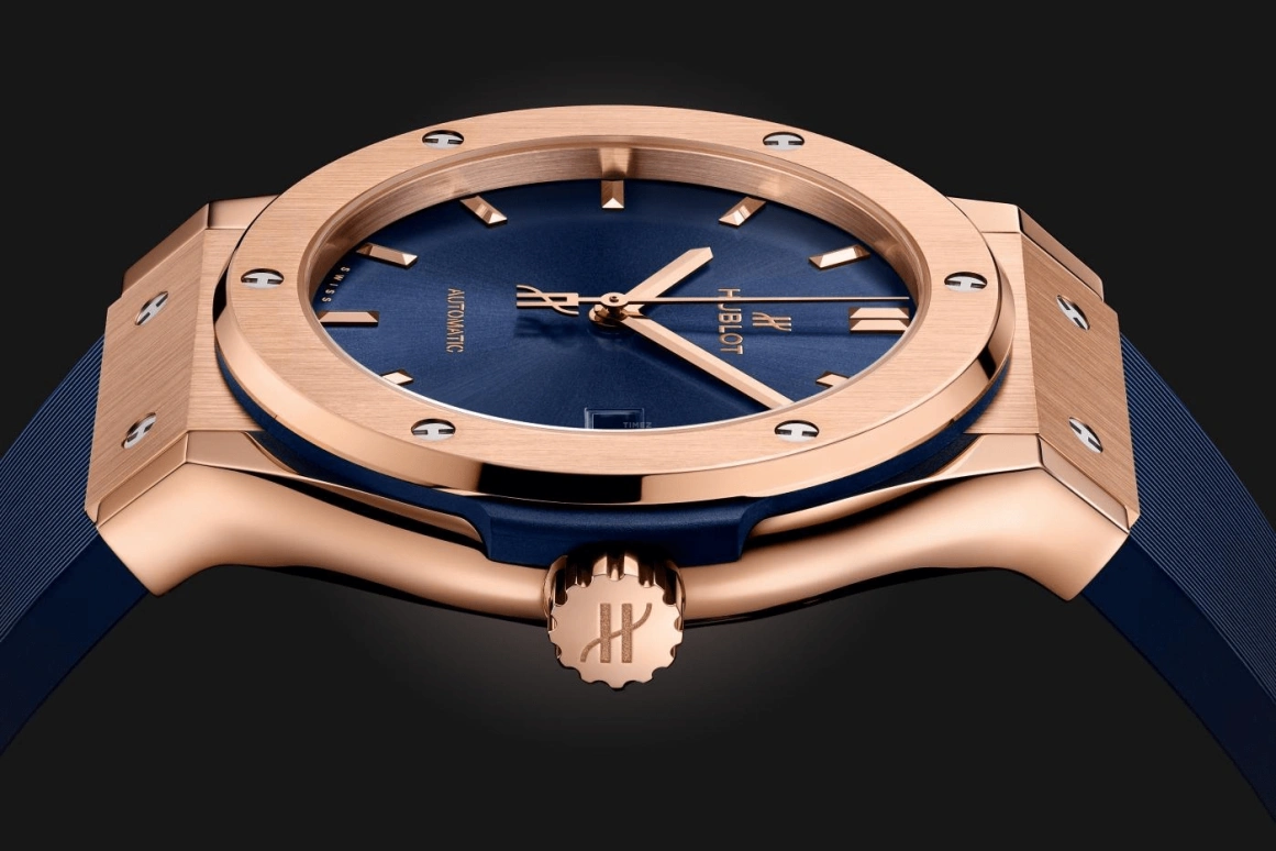 Hublot,Classic Fusion 42mm,42mm,KING GOLD,Blue,Automatic,42hours,In-house Caliber,Kylian Mbappé,542,542.OX.7180.RX
