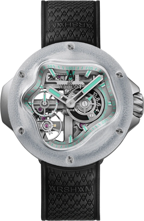 Hublot,MP 42mm,42mm,Titanium,Sapphire,Silver,Handwound,Power Reserve Indicator,240hours,917,917.NJ.6909.RX