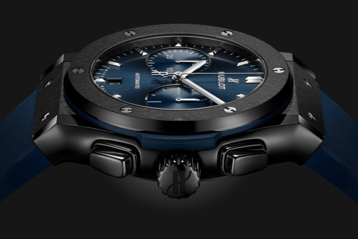 Hublot,Classic Fusion 45mm,45mm,Ceramic,Blue,Automatic,42hours,In-house Caliber,521,521.CM.7170.RX