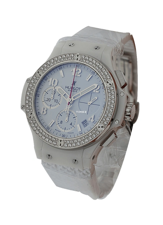 Hublot,Big Bang 41mm,41mm,Stainless Steel,White,Automatic,Chronograph,Day,341,341.SE.231.LS.114