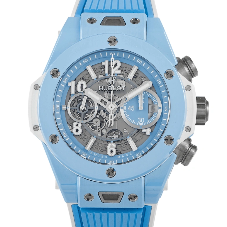 Hublot,Big Bang 45mm,45mm,Ceramic,Blue,Automatic,Chronograph,Day,Flyback,Retrograde,72hours,In-house Caliber,411,411.EX.5120.NR