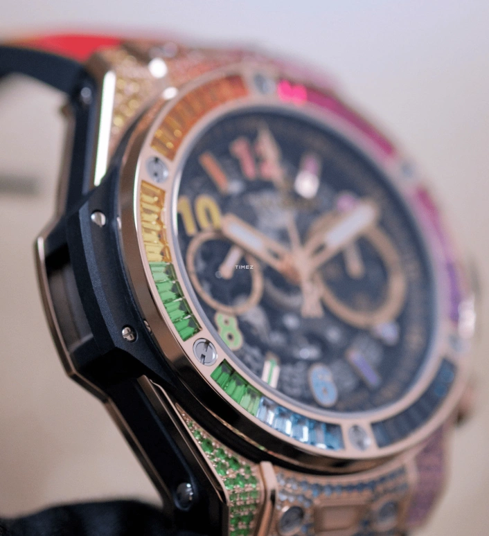 Hublot,Big Bang 44mm,44mm,KING GOLD,Skeleton,Black,Automatic,Chronograph,Flyback,Retrograde,421,421.OX.1118.LR.0999