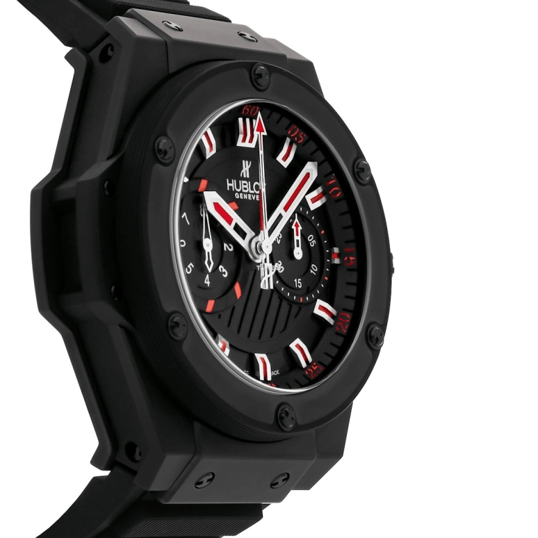 Hublot,King Power 48mm,48mm,Ceramic,Black,Automatic,Chronograph,Rattrapante,715,715.CI.1123.RX