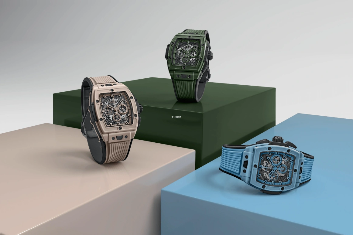 Hublot,Spirit of Big Bang 42mm,42mm,Ceramic,Cream,Grey,Automatic,Chronograph,Day,642,642.CZ.6110.RX