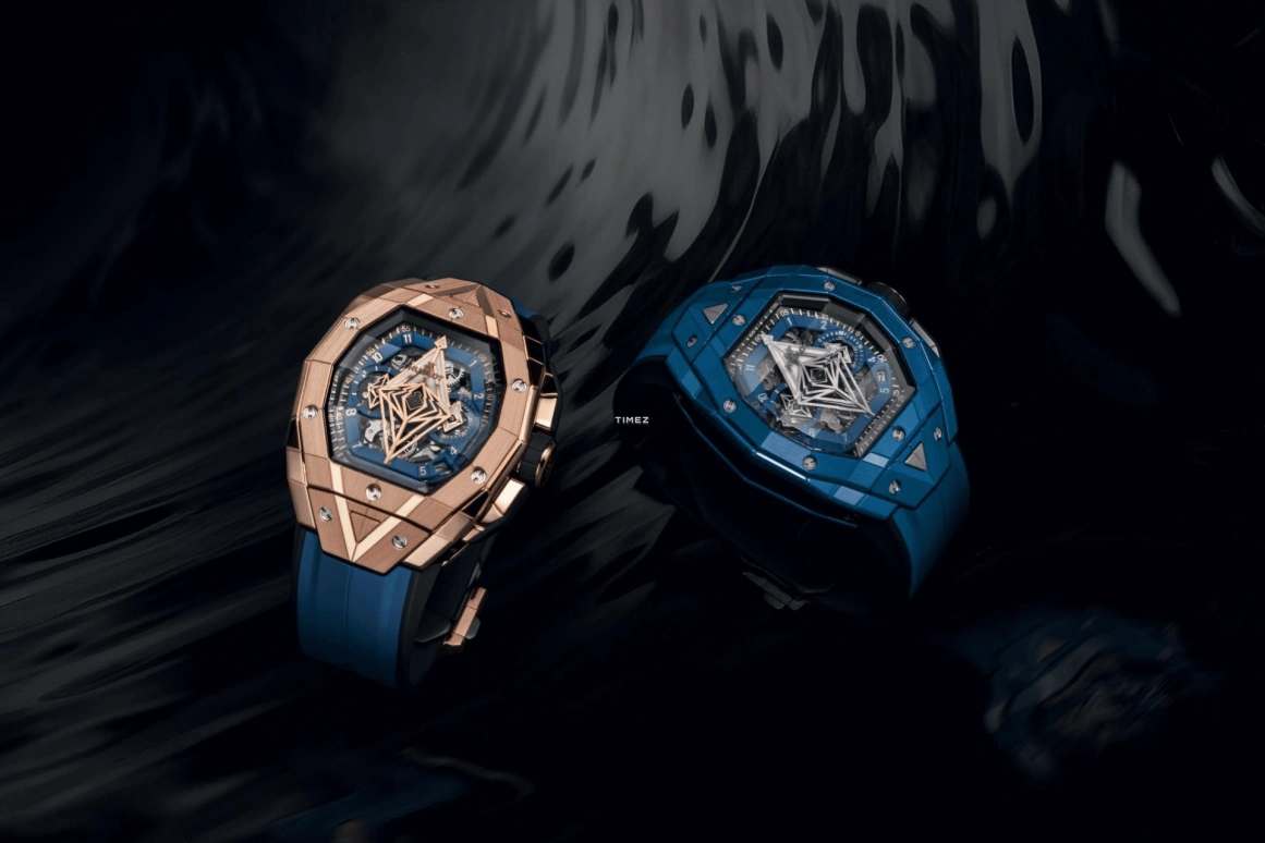 Hublot,Spirit of Big Bang 42mm,42mm,KING GOLD,Blue,Skeleton,Automatic,Chronograph,Day,648,648.OX.0151.RX.MXM24
