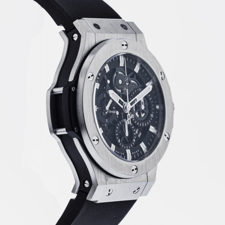 Hublot,Big Bang 44mm,44mm,Stainless Steel,Black,Automatic,Chronograph,Day,311,311.SX.1170.RX