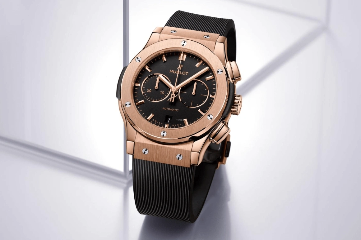 Hublot,Classic Fusion 42mm,42mm,KING GOLD,Black,Automatic,42hours,In-house Caliber,541,541.OX.1181.RX