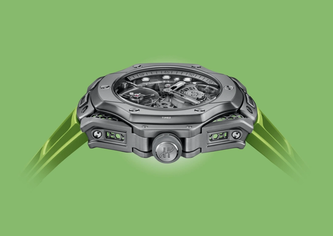 Hublot,Big Bang 44mm,44mm,Titanium,Grey,Skeleton,Automatic,Tourbillon,Sapphire,Crystal Glass,428,428.NX.0101.RX.SRA23