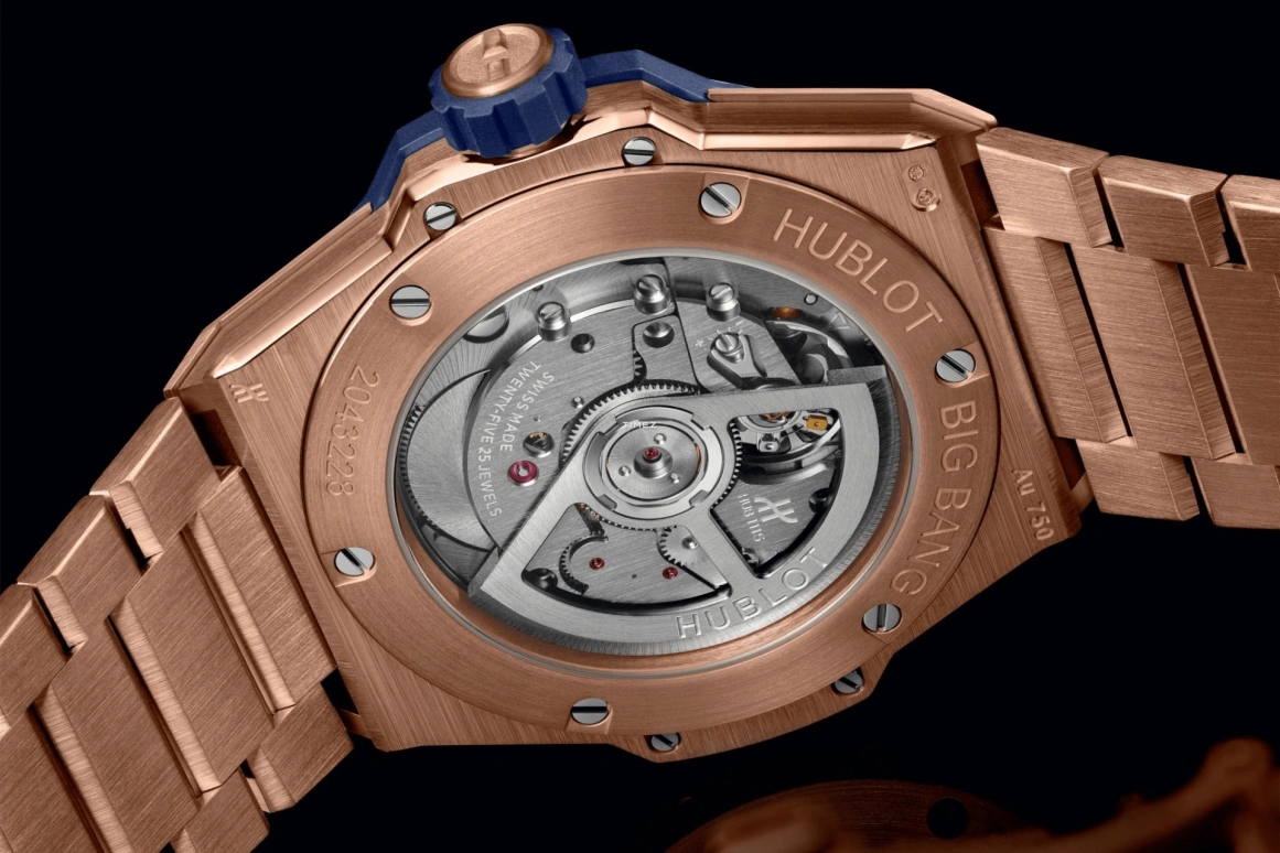 Hublot,Big Bang 38mm,38mm,KING GOLD,Blue,Automatic,Day,48hours,457,457.OX.7180.OX