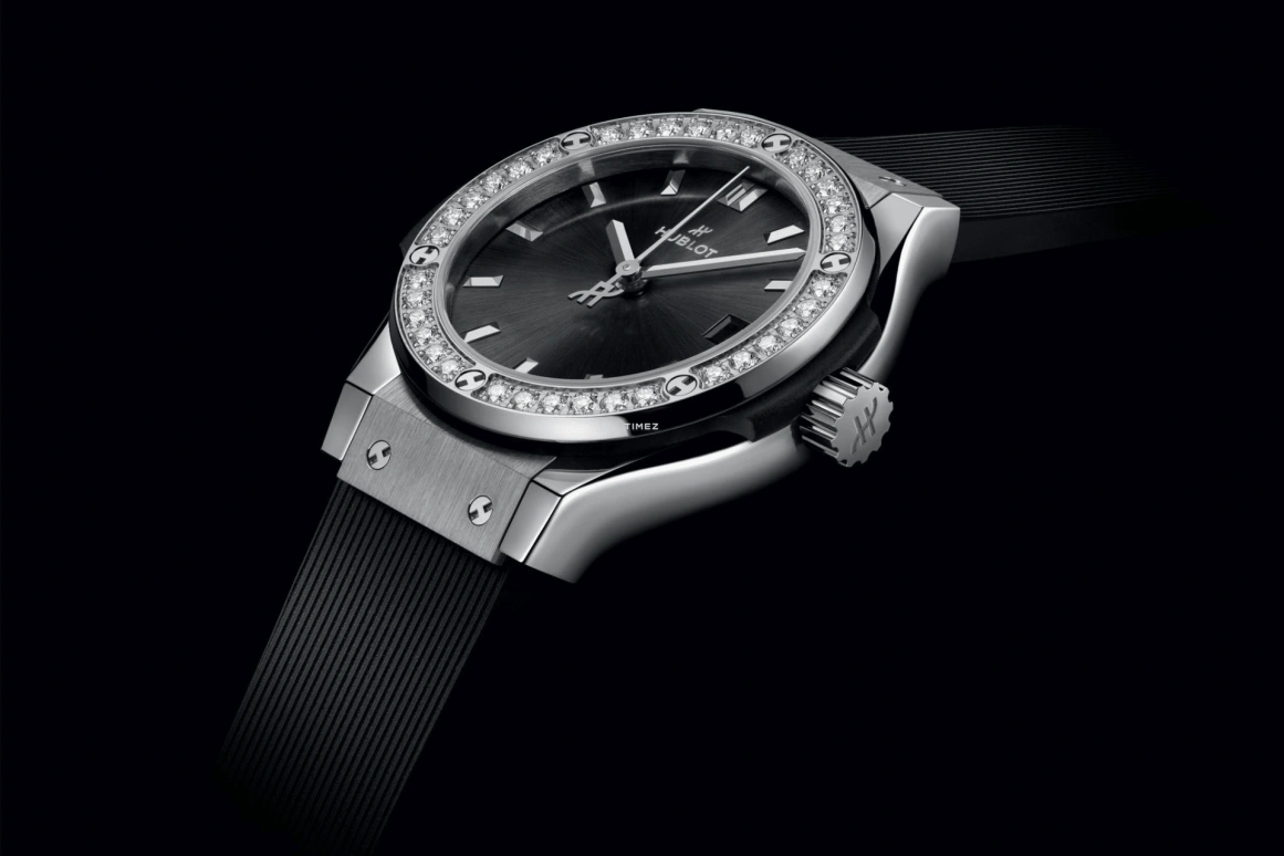 Hublot,Classic Fusion 29mm,29mm,Titanium Gold,Black,Quartz,Day,In-house Caliber,591,591.NX.1470.RX.1204