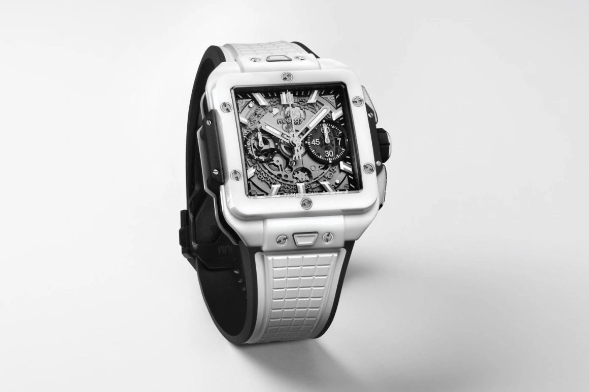 Hublot,Square Bang 42mm,42mm,Ceramic,Skeleton,Chronograph,Day,Flyback,821,821.HX.0170.RX