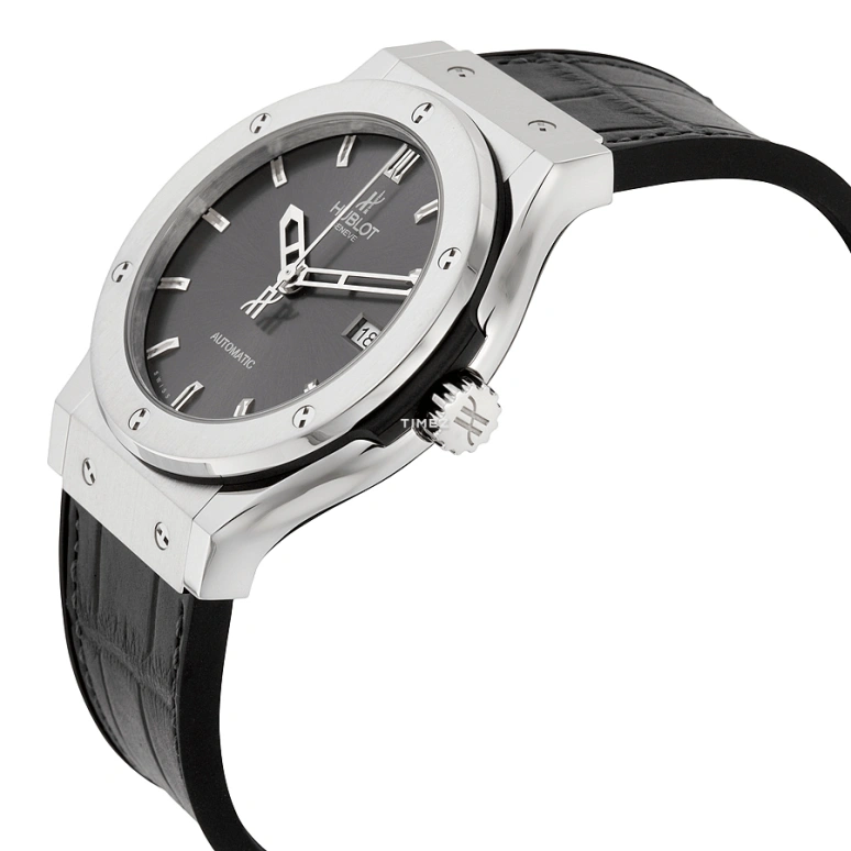 Hublot,Classic Fusion 42mm,42mm,Titanium,Black,Automatic,Day,Sapphire,Crystal Glass,542,542.NX.7070.LR