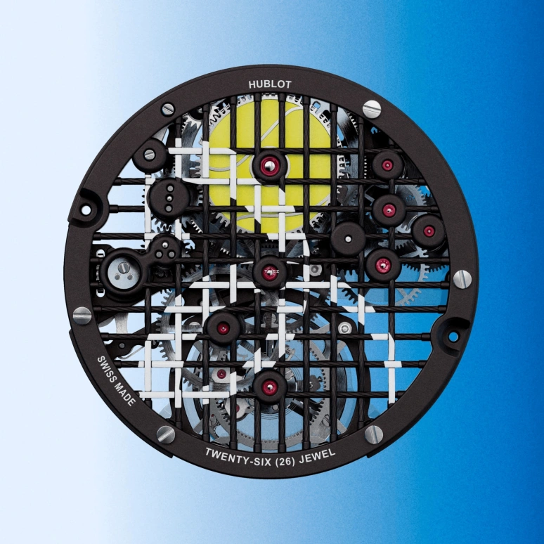 Hublot,Big Bang 44mm,44mm,Composite,Blue,Automatic,Tourbillon,72hours,429,429.QKB.0120.NR.DJO26