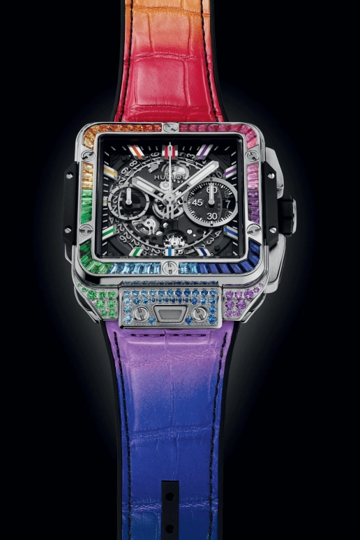 Hublot,Square Bang 42mm,42mm,Titanium,Black,Automatic,Chronograph,Day,Flyback,821,821.NX.0117.LR.0999