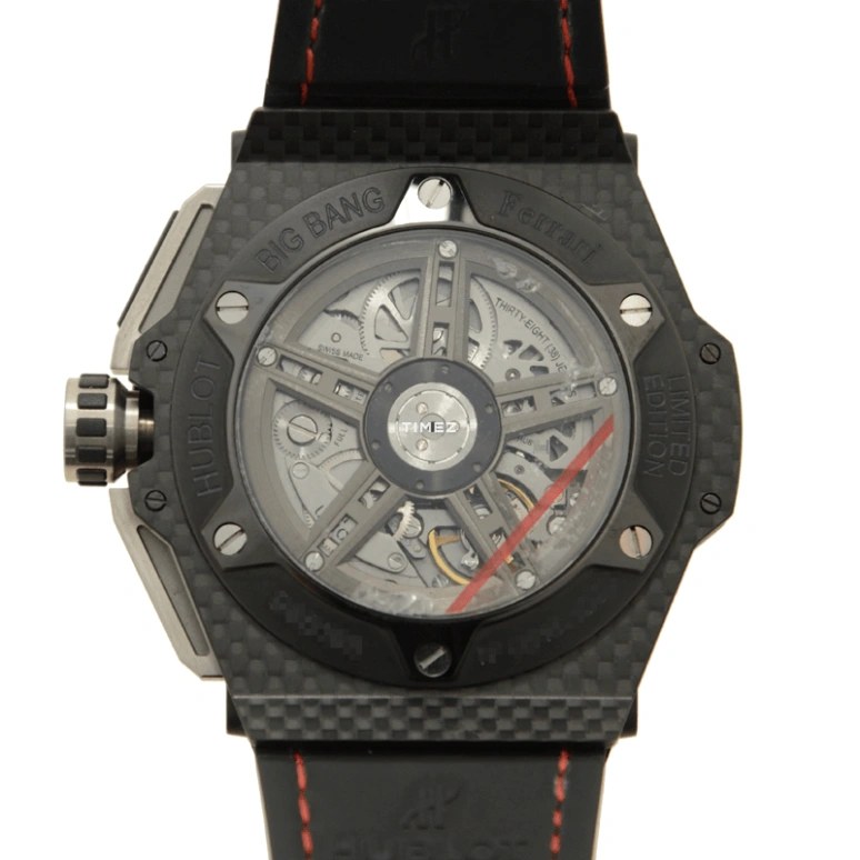 Hublot,Big Bang 45.50mm,45.50mm,Carbon,Red,Automatic,Day,72hours,401,401.QX.0123.VR