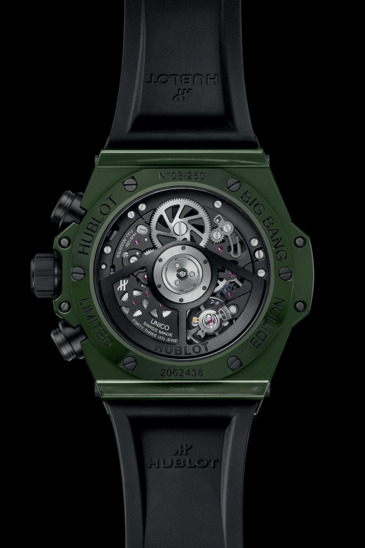Hublot,Big Bang 42mm,42mm,Ceramic,Green,Grey,Automatic,Chronograph,Day,Flyback,Column Wheel,72hours,In-house Caliber,441,441.GX.5210.RX