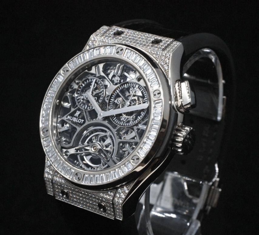 Hublot,Classic Fusion 45mm,45mm,Titanium,Skeleton,Automatic,Chronograph,Tourbillon,506,506.NX.0170.LR.0904