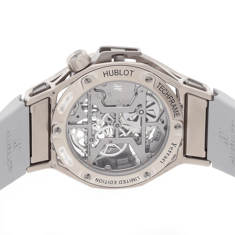 Hublot,MP 45mm,45mm,Titanium,White Gold,Silver,Handwound,Chronograph,Tourbillon,408,408.JW.0123.RX