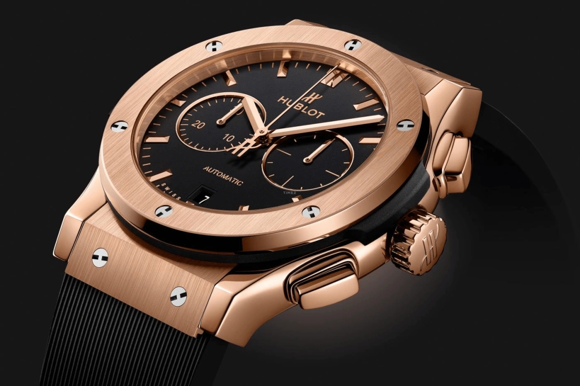 Hublot,Classic Fusion 42mm,42mm,KING GOLD,Black,Automatic,42hours,In-house Caliber,541,541.OX.1181.RX
