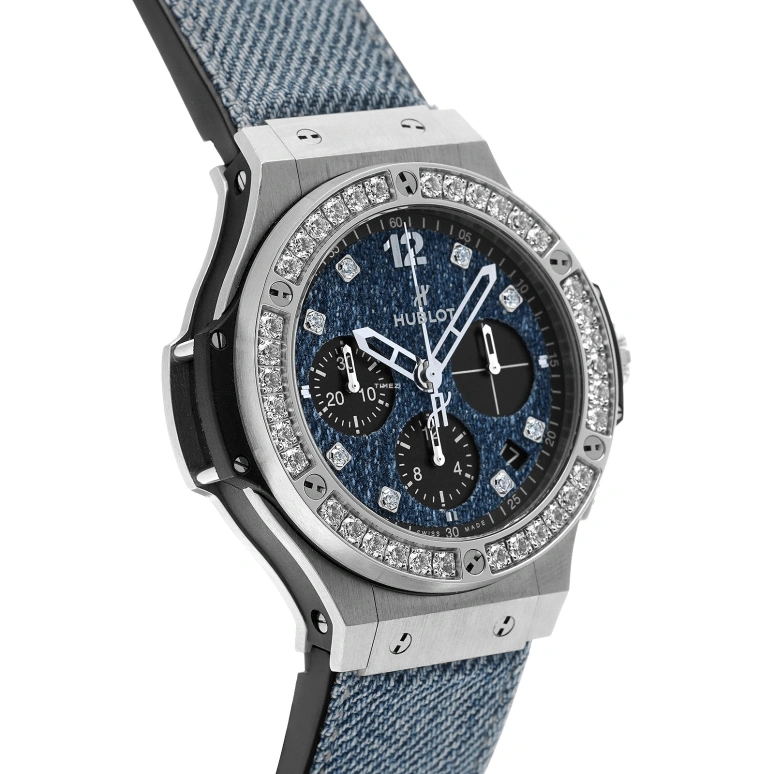 Hublot,Big Bang 41mm,41mm,Stainless Steel,Blue,Automatic,Chronograph,Day,341,341.SX.2770.NR.1204.JEANS