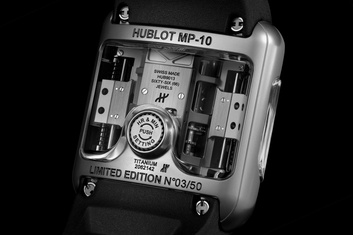 Hublot,MP 54x41.50mm,54x41.50mm,Titanium,Skeleton,Automatic,Tourbillon,48hours,910,910.NX.0001.RX