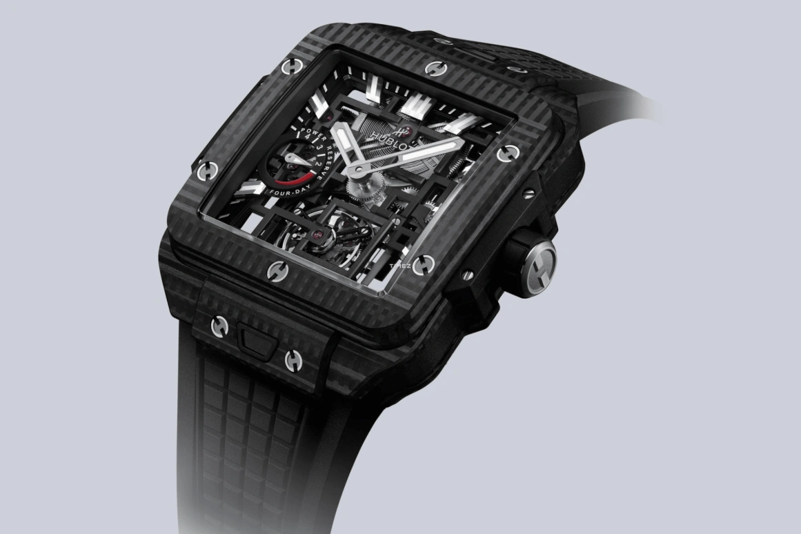 Hublot,Big Bang 42x42mm,42x42mm,Carbon,See-through,Automatic,Power Reserve Indicator,Tourbillon,805,805.QD.0170.RX
