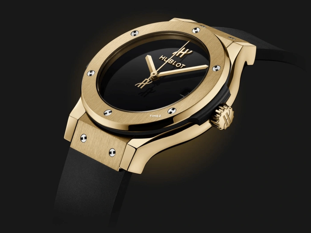 Hublot,Classic Fusion 38mm,38mm,Yellow Gold,Black,Day,Sapphire,Crystal Glass,Round,565,565.VX.1230.RX.MDM