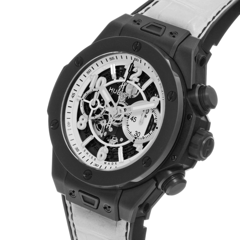 Hublot,Big Bang 45mm,45mm,Ceramic,White,Skeleton,Automatic,Chronograph,Day,Flyback,411,411.CI.2010.LR.JPN16