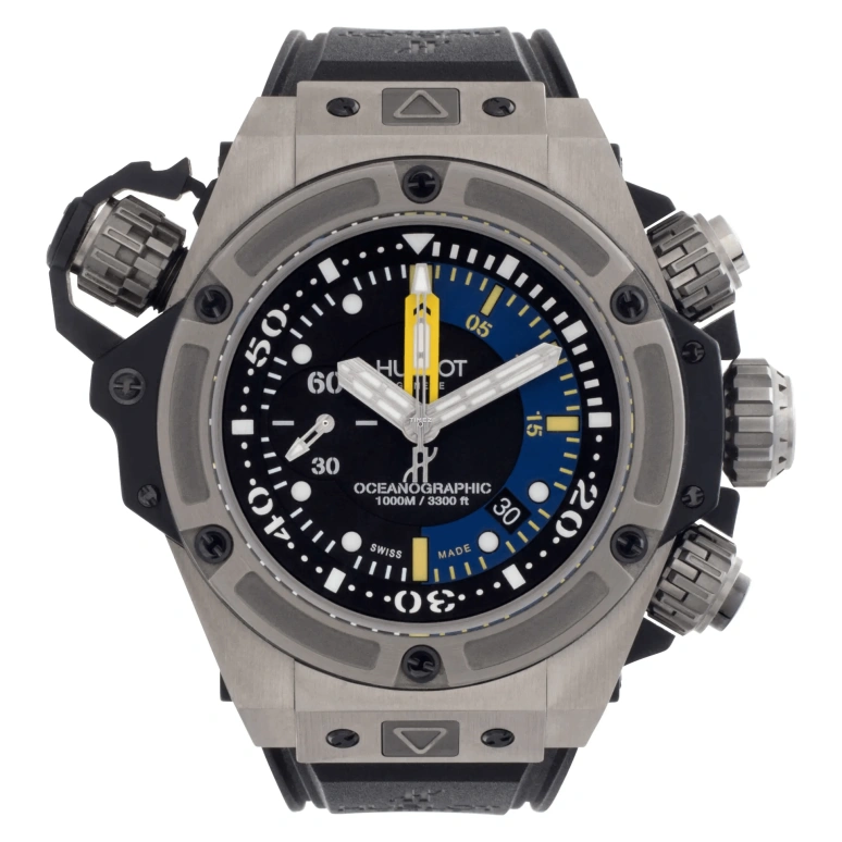 Hublot,King Power 48mm,48mm,Titanium Gold,Black,Automatic,Chronograph,Day,732,732.NX.1127.RX