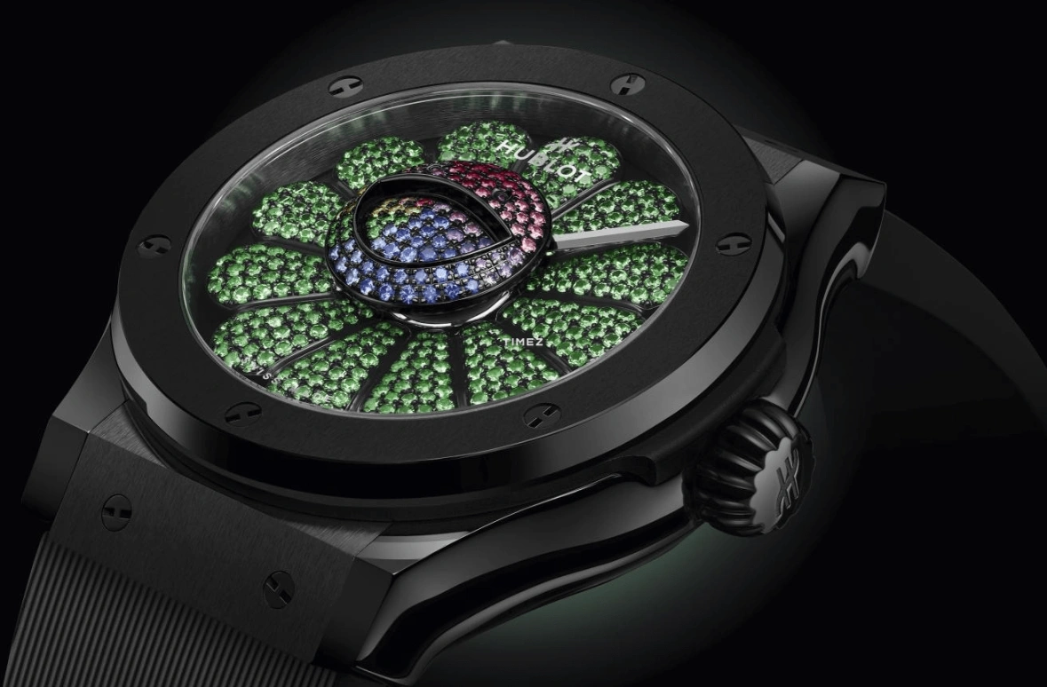 Hublot,Classic Fusion 45mm,45mm,Ceramic,Green,Multi-Color,Automatic,Sapphire,Round,507,507.CX.9010.RX.TAK23
